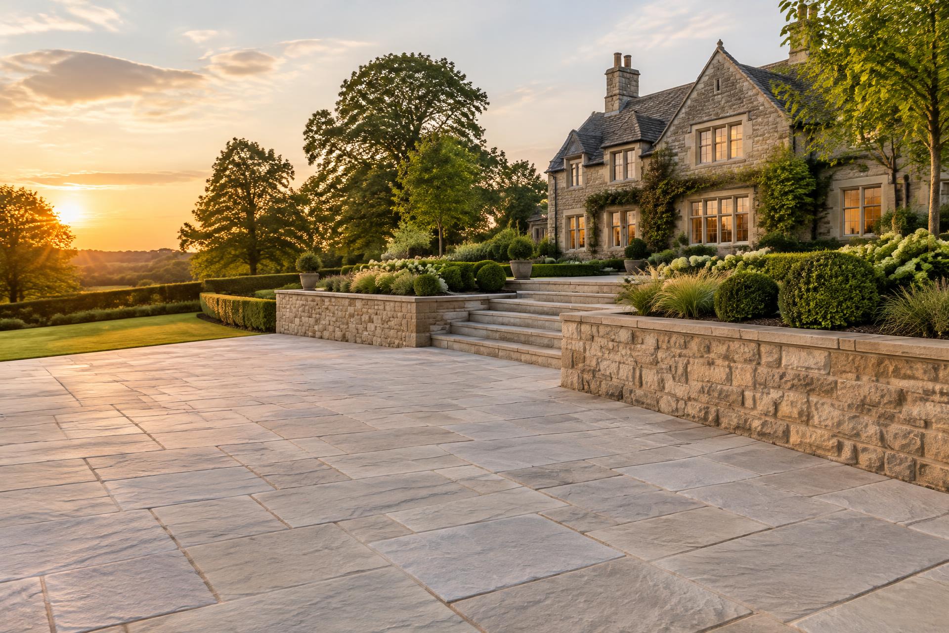 Natural stone terrace and traditional stone house — illustrative stonework inspiration